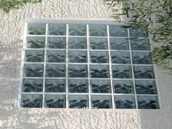 Home glass brick windows DIY method of making windows with glass bricks