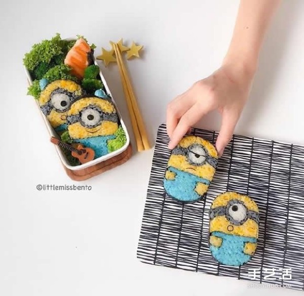 Cute Japanese cartoon sushi pictures will make you reluctant to eat them! 