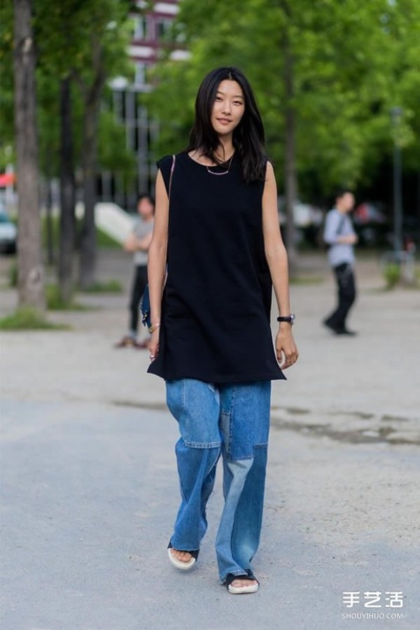 The trend of jeans: 5 styles of denim wide pants