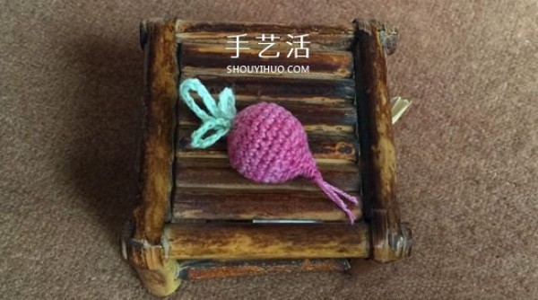 How to crochet radish with a simple method of crocheting water radish with illustrations