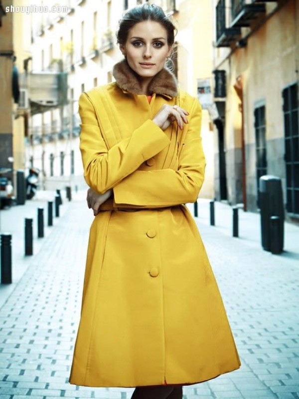 Give winter a little color, autumn and winter yellow womens clothing designs and outfits