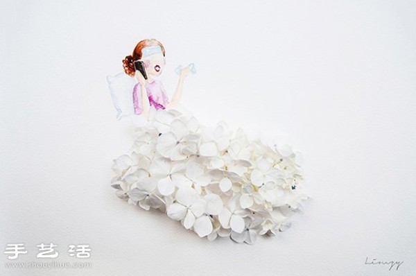 Creative DIY: Flowers + paintings tell the story of mothers life