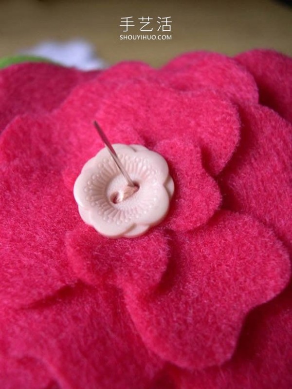 Novices can also learn it! How to make a simple homemade felt flower headband