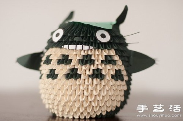 Origami triangle insert DIY Totoro decorative ornaments