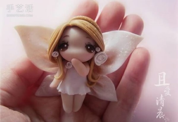 A tutorial on how to make an elf out of soft clay and a tutorial on how to make a cute flower fairy out of soft clay