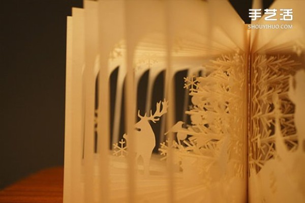 Appreciation of 360-degree three-dimensional hollow book works and exquisite hollow book pictures