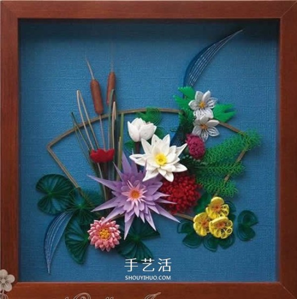 Its so beautiful! A collection of pictures of handmade three-dimensional paper flower works