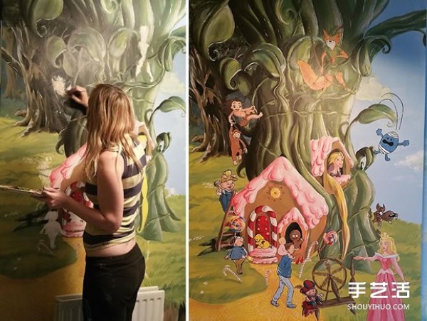 90 fairy tale painted childrens rooms with super touching story backgrounds! 