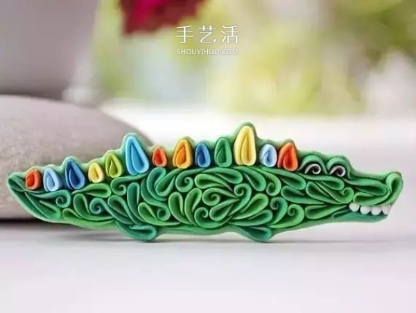 Like exquisite quilling paper! The charming soft clay animal works of the Russian girl