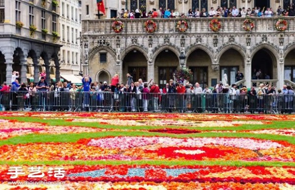 Super spectacular Belgian flower carpet! A total of one million begonias