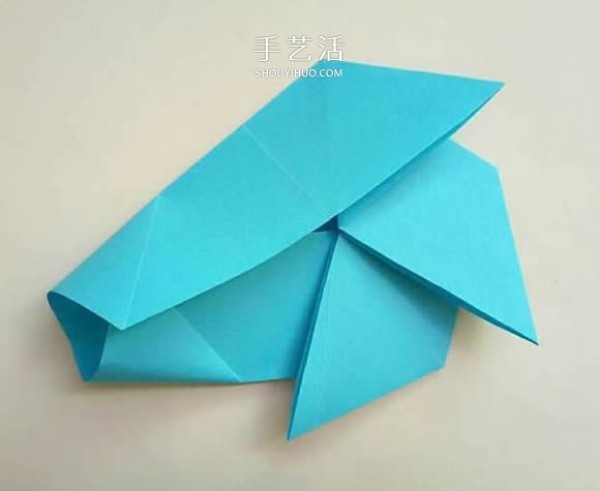 Five-cornered star origami illustration, how to fold an inner and outer double five-pointed star