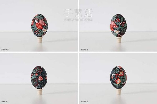 Wooden Easter eggs with the fragrance of birds and flowers! Full of Uzbek style