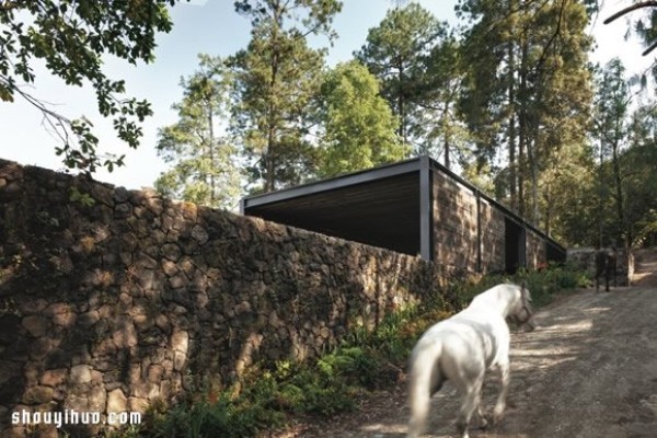 El Mirador House Forest villa design with stables