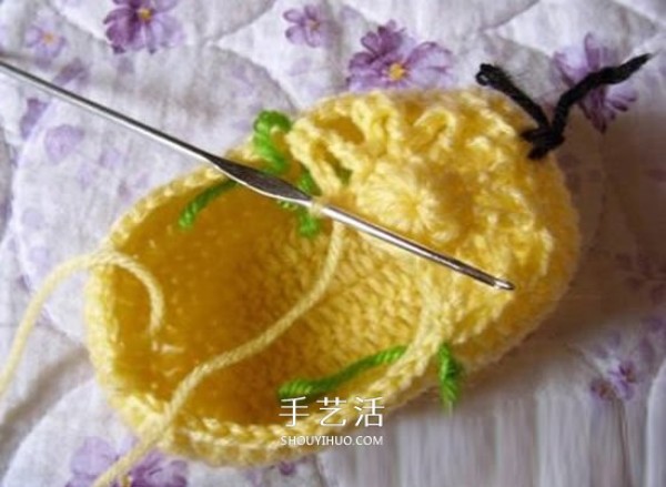 The weaving method of baby woolen warm shoes, the single color is already very good! 