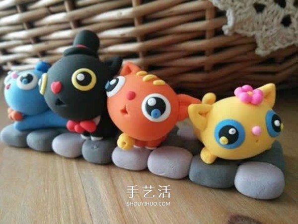 Simple and cute pictures of clay works, a complete picture of childrens clay works