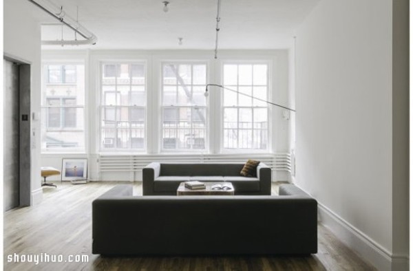 New York 400 square meters large loft apartment decoration design