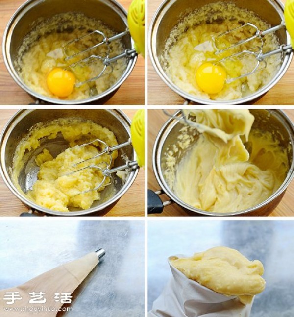 Tutorial on how to make homemade colorful pineapple skin puffs and pineapple skin puffs