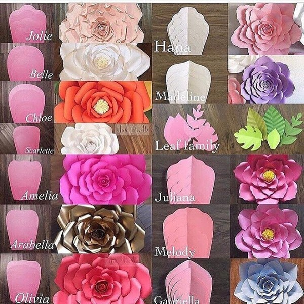 How to make handmade paper flowers with many beautiful paper flowers with complete illustrations