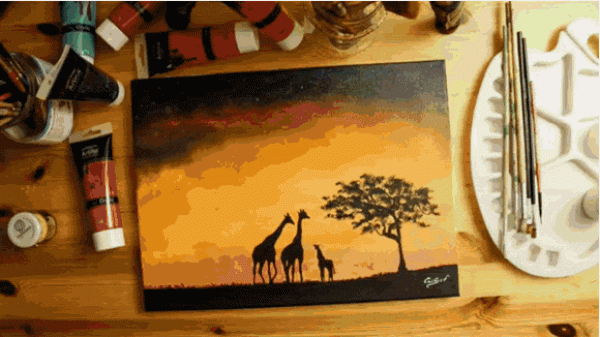 The art of not giving up day and night! Criscos luminous dream creative paintings