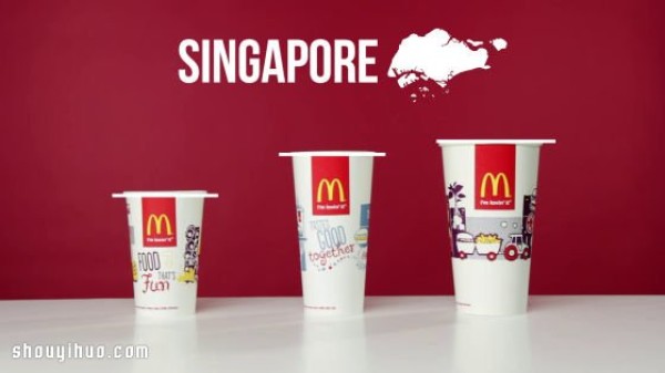 Why is there such a difference! McDonalds drink cup competition around the world