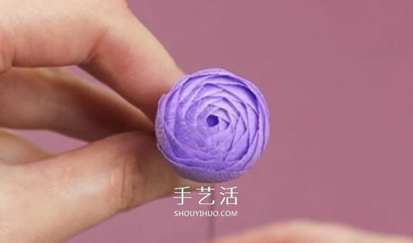 Illustration of hand-made super beautiful roses from wrinkle paper