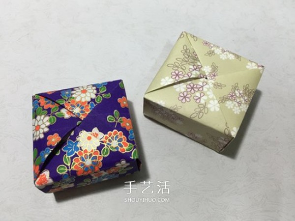 How to fold a square gift box with a piece of paper and a simple and easy-to-use gift box