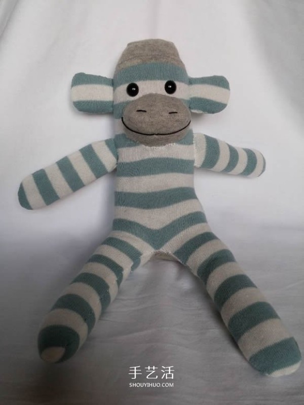 Simple homemade rag doll! Illustration of how to make sock monkey