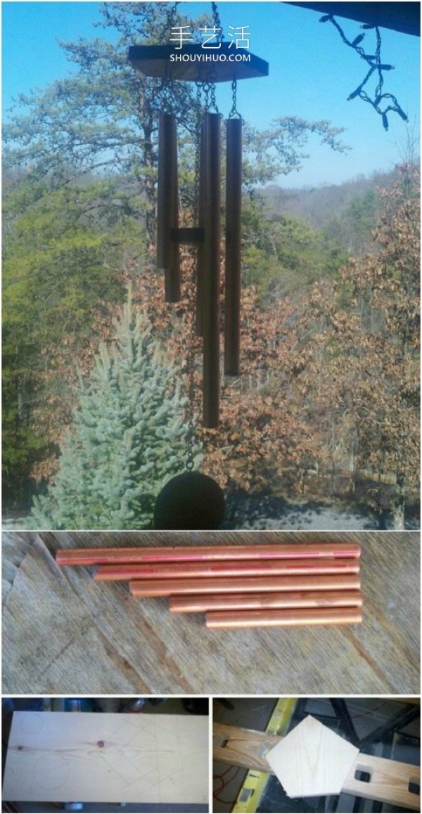 Reuse old waste! Tutorial on homemade creative spring wind chimes