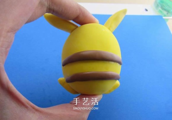 Illustrated tutorial on how to make ultra-light clay Pikachu