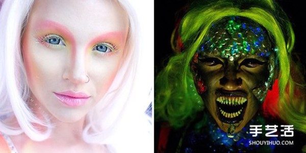 This is the real thing. The "bloody fairy tale makeup" that scares people to death and doesn