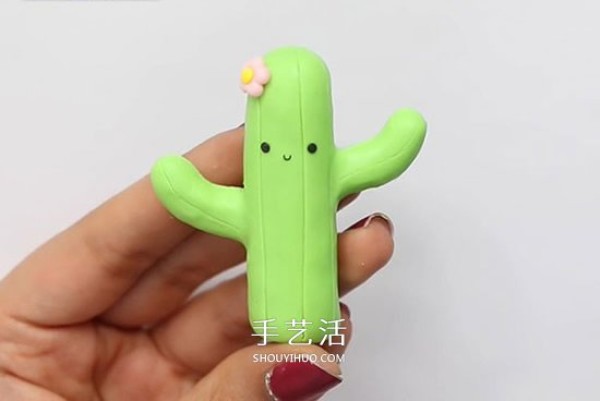 Ultra-light clay to make a cactus, a simple and cute cactus DIY