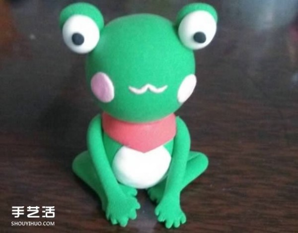 Ultra-light clay clay frog clay handmade small frog tutorial