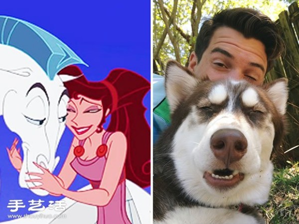 Funny selfies of real-life humans and animals in animated scenes