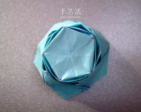 Illustration of how to fold a five-petal rose, it looks better than a Kawasaki rose! 