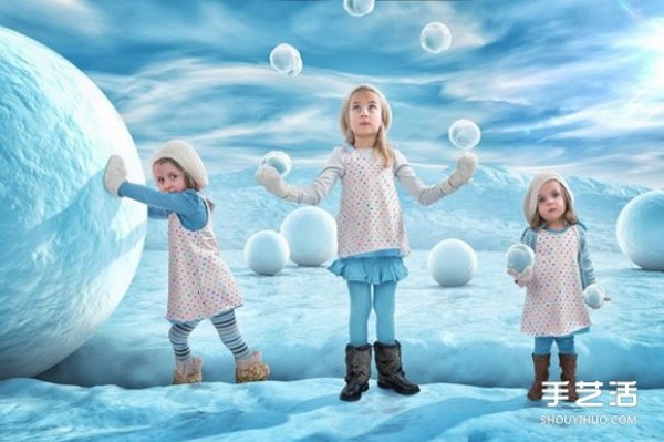 Creative childrens photos: The omnipotent daughter through the lens of a super-powerful dad