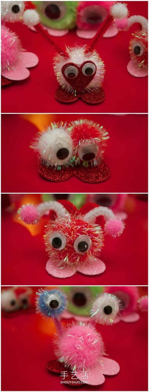 Valentines Day love bug handmade tutorial is super simple