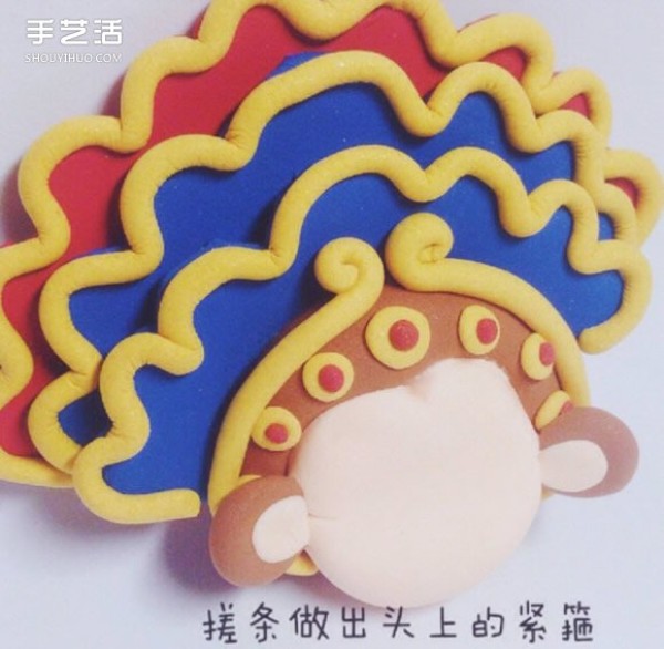 Ultra-light clay Monkey King pendant DIY to make super cute opera style