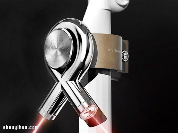 &B Cool concept design of laser beam projection bicycle light