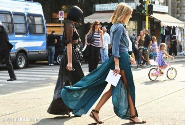 Maxi Skirt exudes charming charm in floor-length long skirts