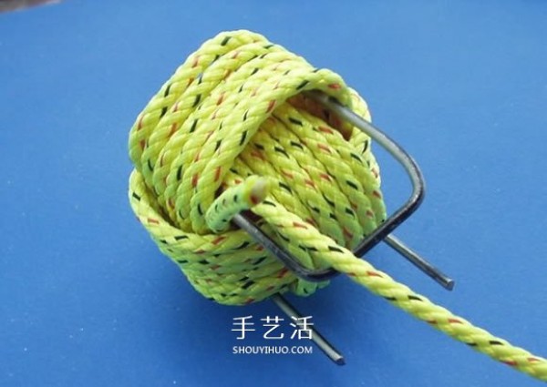 How to knit a sphere with rope, how to knit a small ball pendant with rope