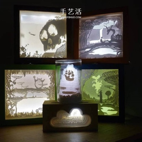 Exquisite "Paper Carving Light Box" work appreciation with paper carving video tutorial