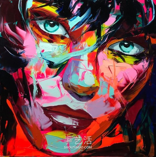 Vivid colors and textures! Appreciation of palette knife portrait paintings