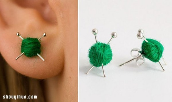 Selected 15 funny earrings~can also be worn on light bulb hangers! 