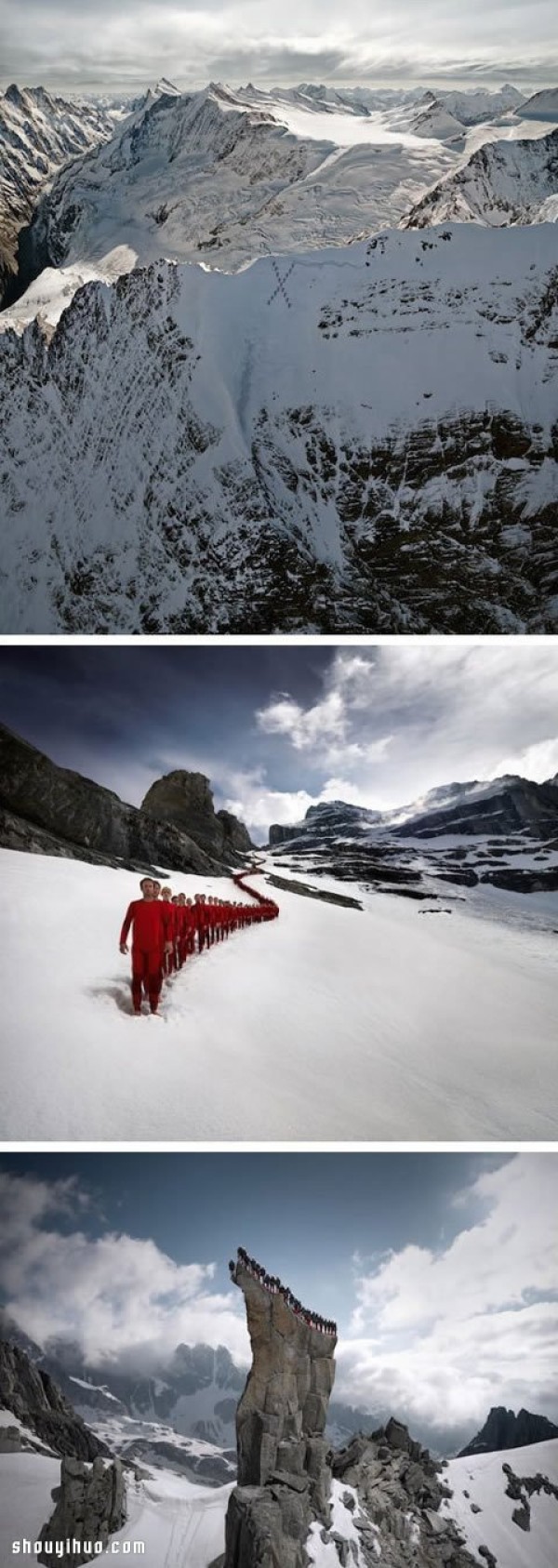 Climbing the Alps using DIY art patterns from mountaineers