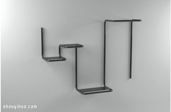 It is a chair that is also a bookshelf, a super practical and versatile clothes hanger product design