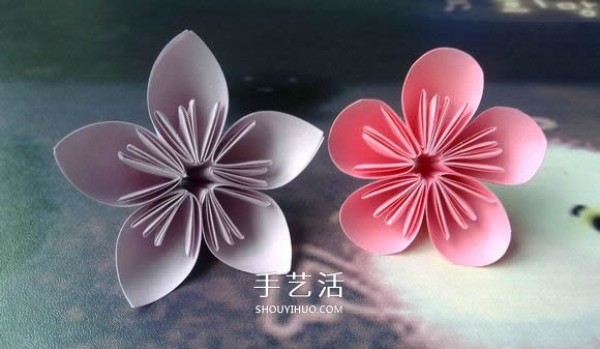 You will definitely learn it! Super simple origami steps of five-petal cherry blossom