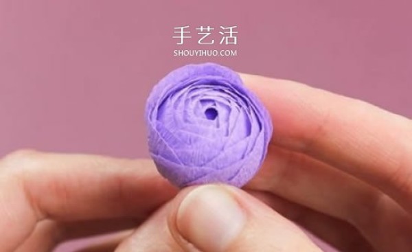 Illustration of hand-made super beautiful roses from wrinkle paper