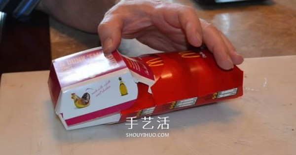 McDonalds packaging boxes are used to make a hand-made cool racing car model