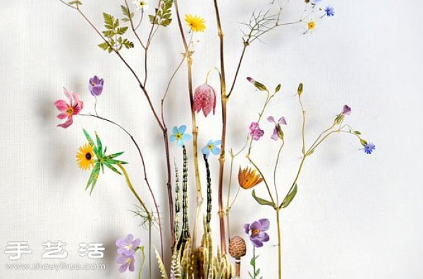 Plant and flower collage DIY beautiful and poetic decorative painting