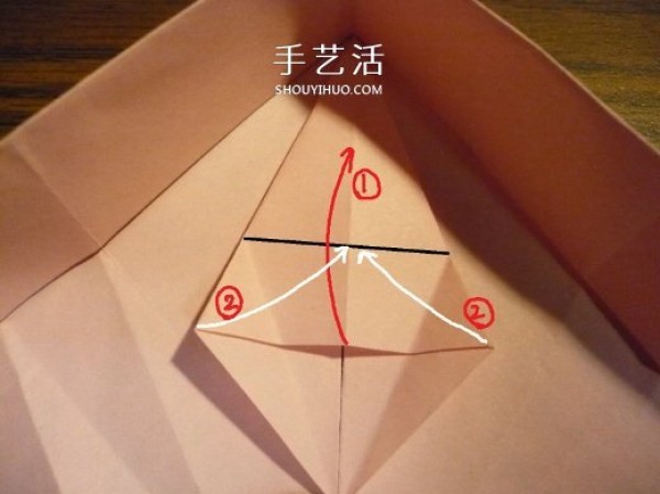 Heart-shaped gift box origami method and how to fold a covered and covered love box with illustrations